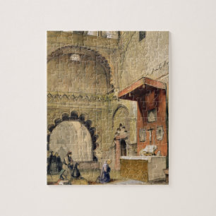 Quebra-cabeça Córdova: Monge que praying em um altar cristão no