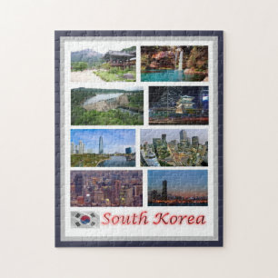 Quebra-cabeça Coreia do Sul - Mosaico -