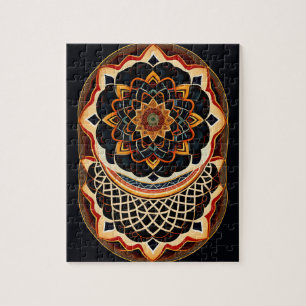 Quebra-cabeça Cores Boho Lindo Mandala