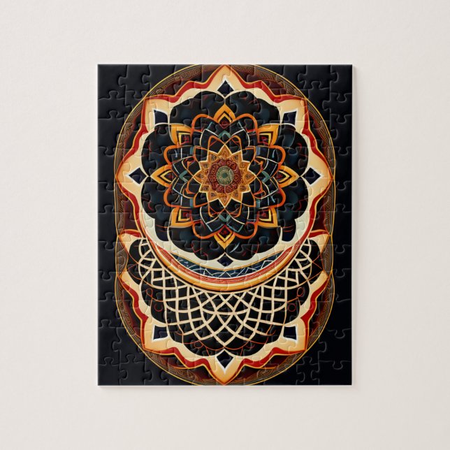 Quebra-cabeça Cores Boho Lindo Mandala (Vertical)