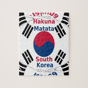 Quebra-cabeça Cores da Bandeira Nacional da Coreia do Sul Arte I