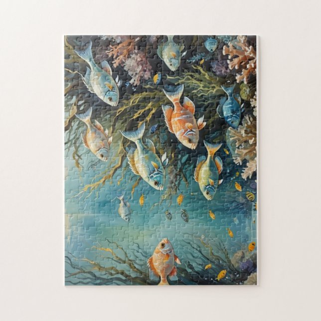 Quebra-cabeça Cores de água tropicais (Vertical)