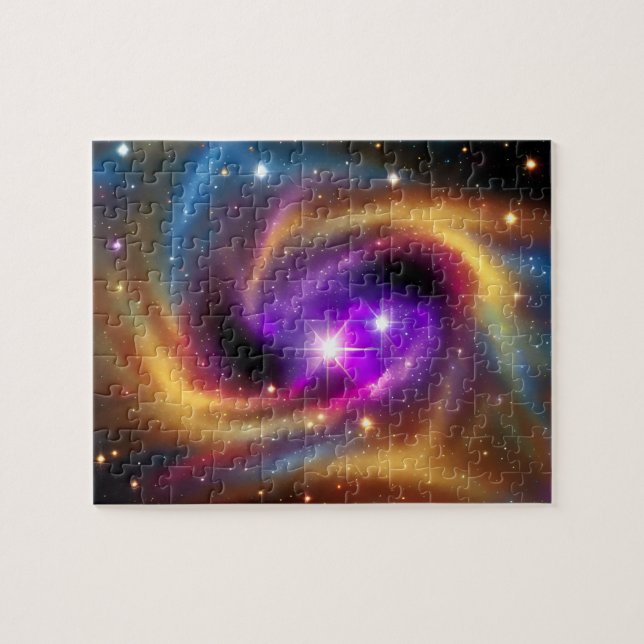 Quebra-cabeça Cores de Índio Cósmico Radiante do Infinito (Horizontal)