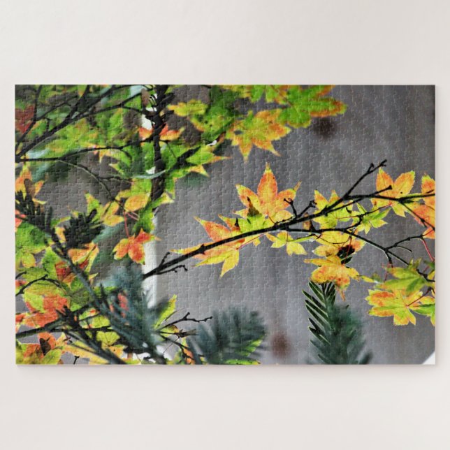 Quebra-cabeça Cores de queda da árvore de mapeamento (Horizontal)