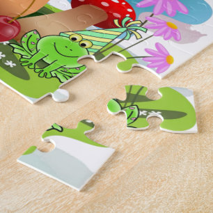 Quebra-cabeça Cores Pastéis Fofas Puzzles Feliz Aniversário