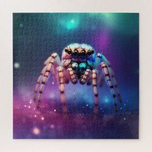 Quebra-cabeça Cores vibrantes de aranha salgada