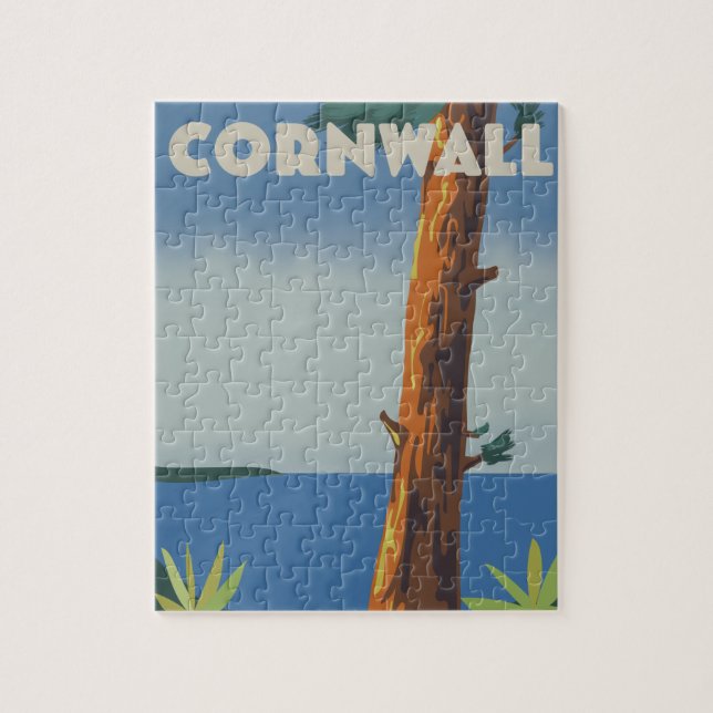 Quebra-cabeça Cornwall vá de trem (Vertical)