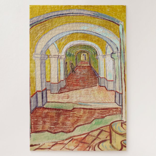 Quebra-cabeça Corredor no Asilo (por Vincent van Gogh) (Vertical)