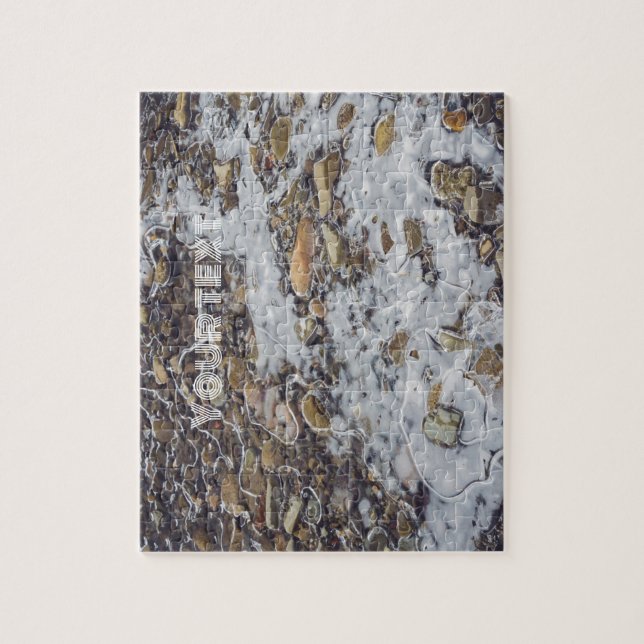 Quebra-cabeça Corrente de montanha congelada (Vertical)