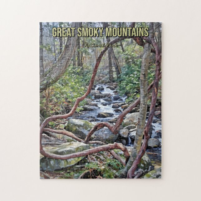 Quebra-cabeça Corrente do Parque Nacional das Montanhas do Enfum (Vertical)