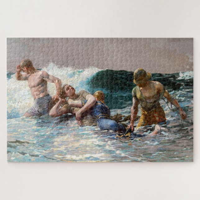 Quebra-cabeça Correnteza | Winslow Homer | (Horizontal)