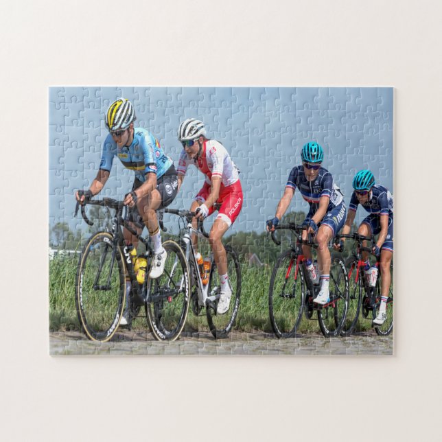 Quebra-cabeça Corridas de Ciclismo Esportivo (Horizontal)