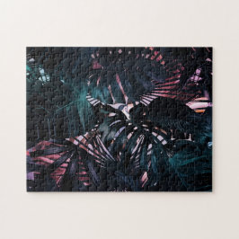 Quebra-cabeça Cortes tropicais da selva selvagem noturna