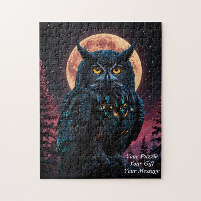 Quebra-cabeça Coruja da Sabedoria (Vertical)