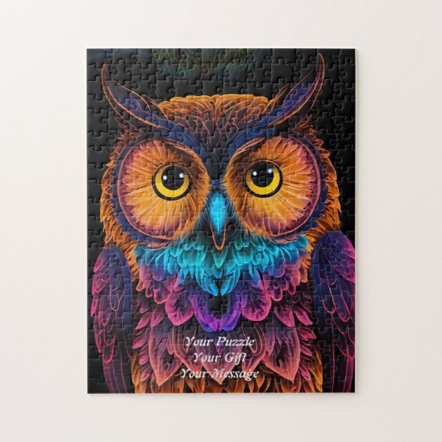 Quebra-cabeça Coruja da Sabedoria (Vertical)