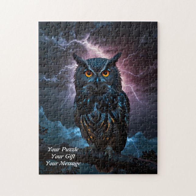 Quebra-cabeça Coruja da Sabedoria (Vertical)