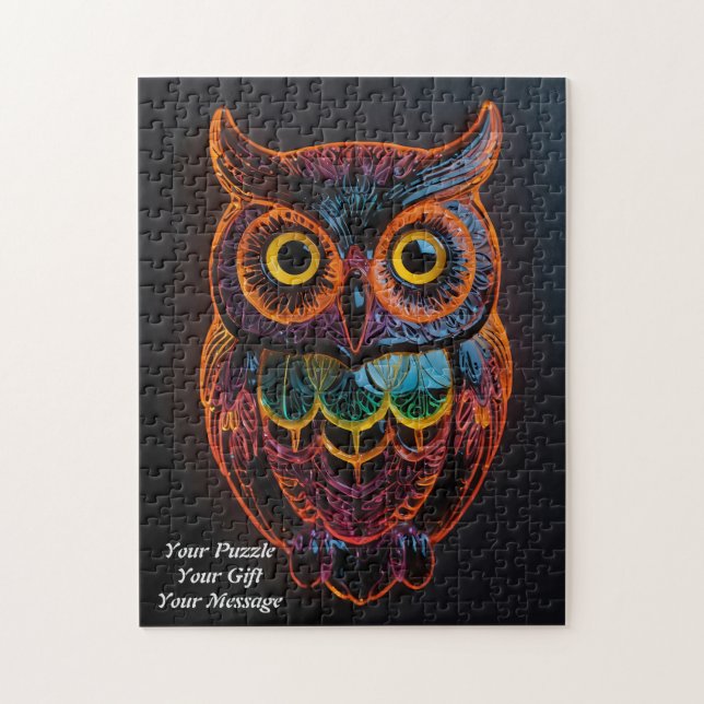 Quebra-cabeça Coruja da Sabedoria (Vertical)