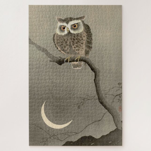 Quebra-cabeça coruja-de-orelha-longa (Vertical)