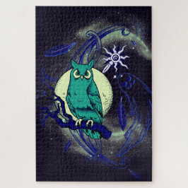 Quebra-cabeça Coruja e fantasma