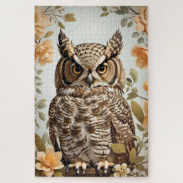 Quebra-cabeça Coruja Excelente Botânica Enchida