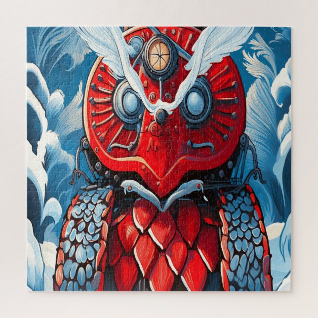 Quebra-cabeça Coruja mecânica (Vertical)