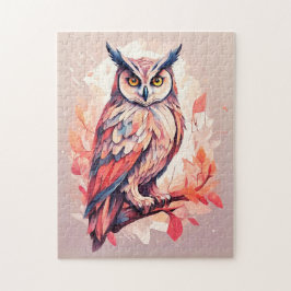 Quebra-cabeça Coruja Vermelha [1/3]