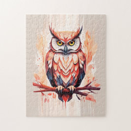 Quebra-cabeça Coruja Vermelha [2/3]