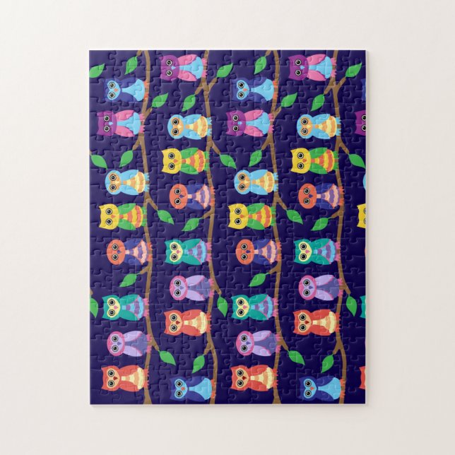 Quebra-cabeça Corujas na árvore (Vertical)