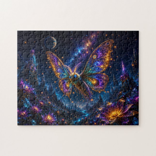 Quebra-cabeça Cosmic Butterfly – Magical Galactic Fantasy (Horizontal)