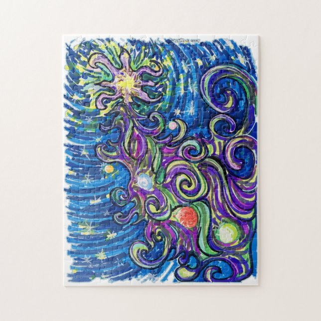 Quebra-cabeça Cosmic Christmas Tree (Vertical)