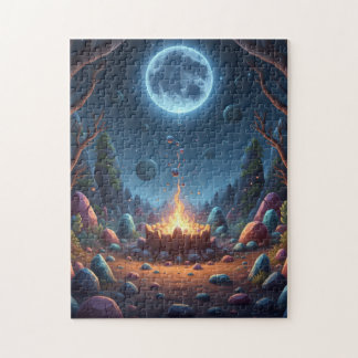 Quebra-cabeça Cosmic Fire Magic Night Campfire Puzzle - Fantasy