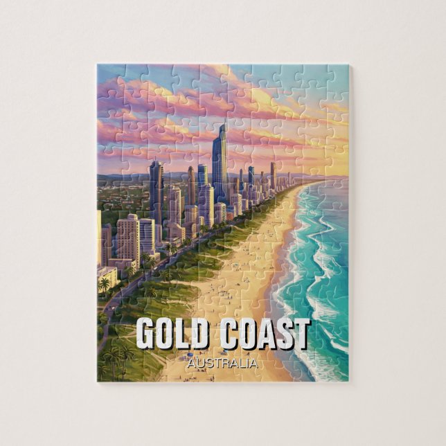 Quebra-cabeça Costa Dourada Viagem Austrália (Vertical)