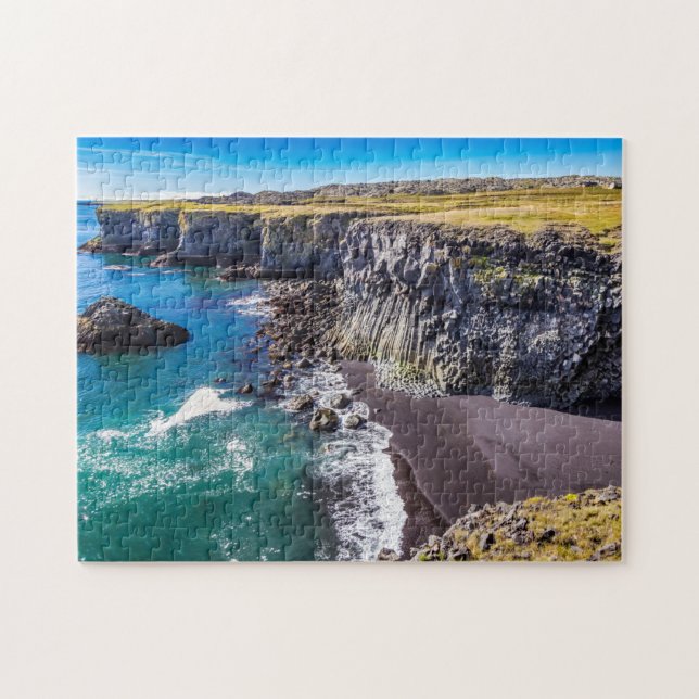 Quebra-cabeça Costa Hellnahraun, Islândia (Horizontal)