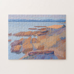 Quebra-cabeça "Costa perto de Antibes" por Henri Edmond Cross