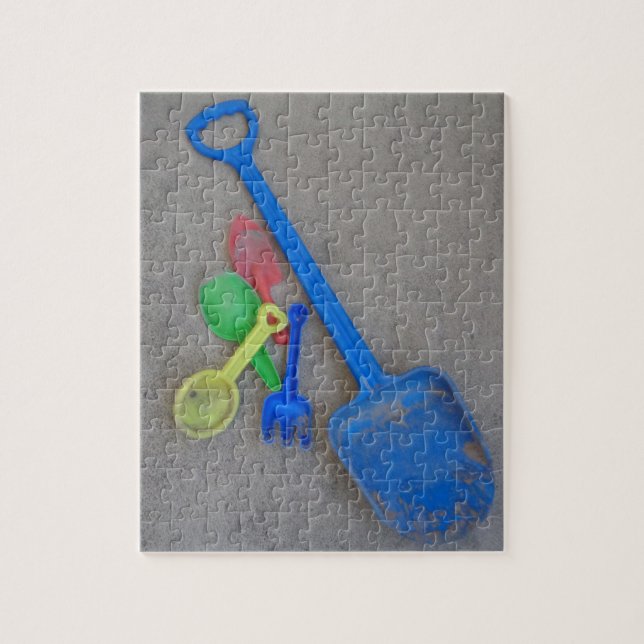 Quebra-cabeça Costeletas de areia, Crianças de Playground Beach  (Vertical)