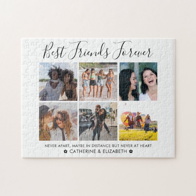 Quebra-cabeça Cota de Besties de Foto BFF para Melhores Amigos p (Horizontal)