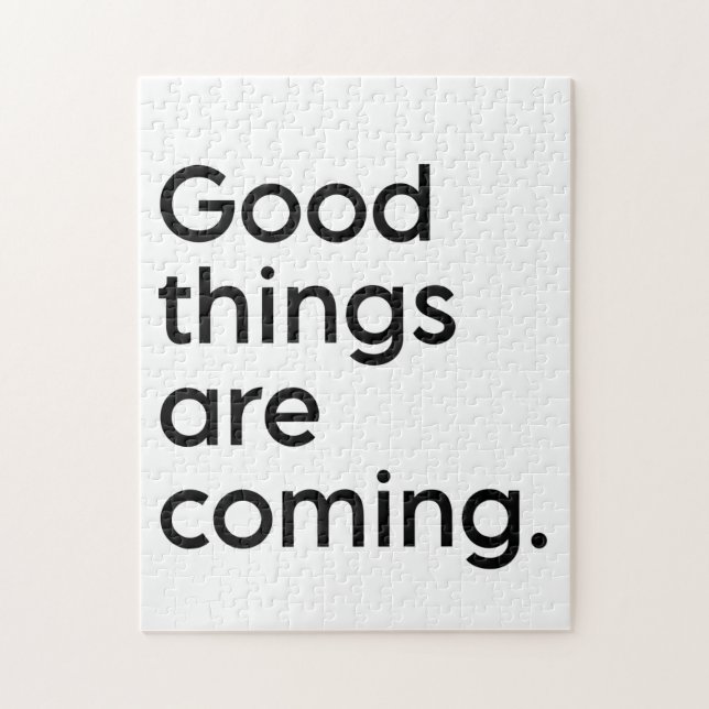 Quebra-cabeça Cotação de Positividade Inspiradora | Preto e bran (Vertical)