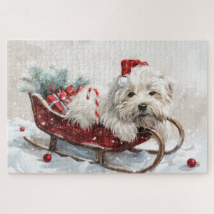 Quebra-cabeça Coton De Tulear Cão Festivo