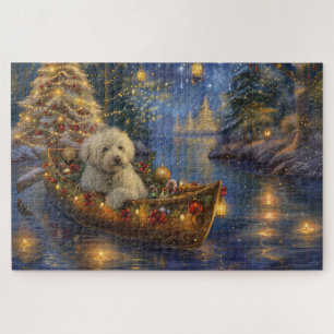 Quebra-cabeça Coton De Tulear Natal Festivo Voyage
