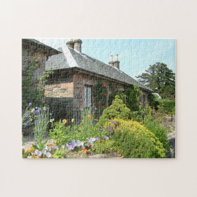 Quebra-cabeça Cottage Inglês II com Jardim Florido Fotografia (Horizontal)