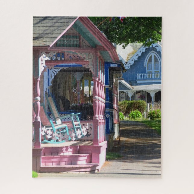 Quebra-cabeça Cottages in a Row - Martha's Vineyard (Vertical)