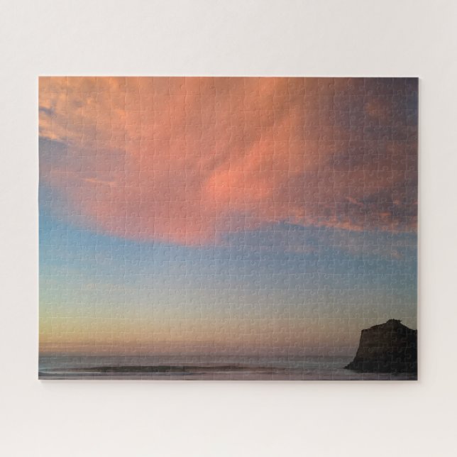 Quebra-cabeça Coucher de soleil sur la plage de Biarritz (Horizontal)
