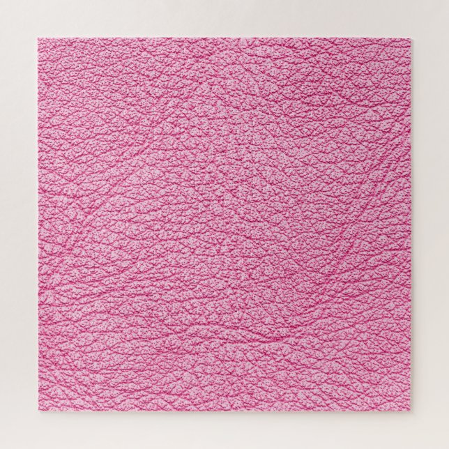 Quebra-cabeça Couro cor-de-rosa, fundo texturizado. (Vertical)