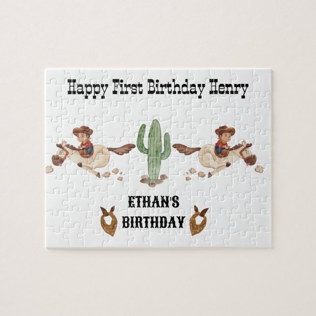 Quebra-cabeça Cowboy Birthday Rodeo (Horizontal)