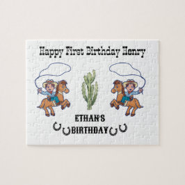 Quebra-cabeça Cowboy Birthday Rodeo