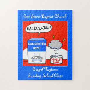 Quebra-cabeça Cozinha cristã evangélica bonito da igreja dos