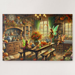 Quebra-cabeça Cozinha Encantadora de Queda de Fairies coletando