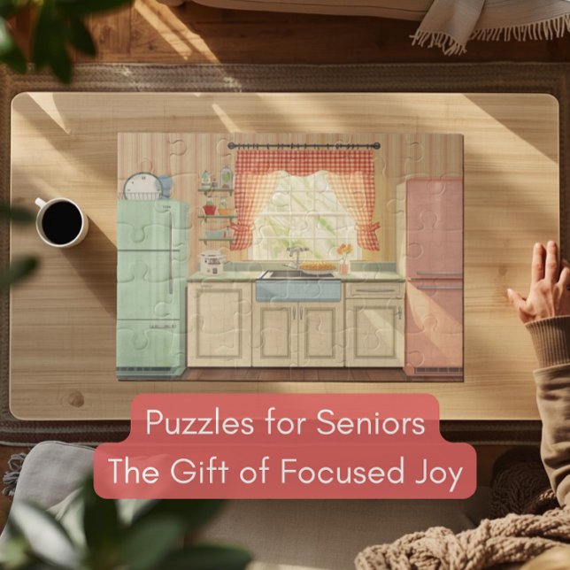 Quebra-cabeça Cozinha retrô dos anos 50 Puzzle Demência Nostálgi (Criador carregado)