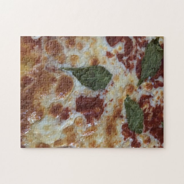 Quebra-cabeça Cozinhar de pizza de queijo caseiro (Horizontal)