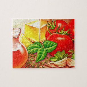 Quebra-cabeça Cozinhar italianos Tomates e Basil